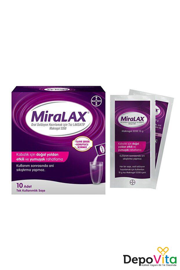Miralax Oral Solüsyon Makrogol Tek Kullanımlık 10 Saşe